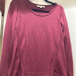Loft Maroon Sweater XS